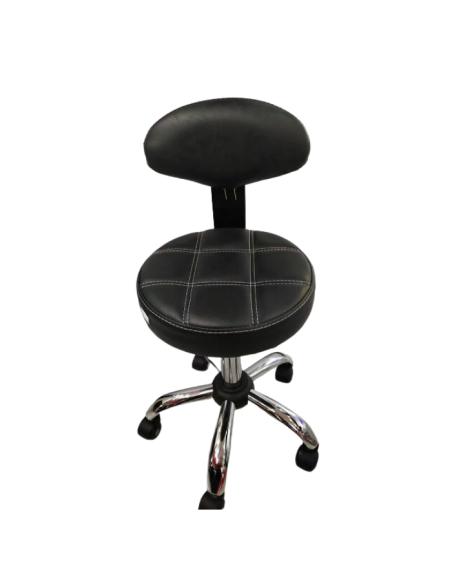 BANQUITO / TABURETE CON ESPALDAR GIRATORIO