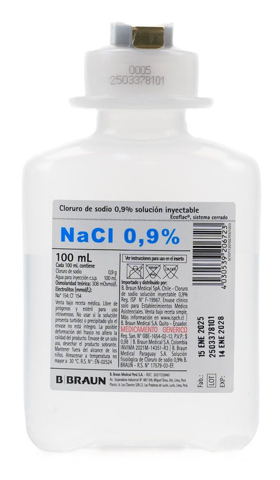 CLORURO DE SODIO X 100 ML