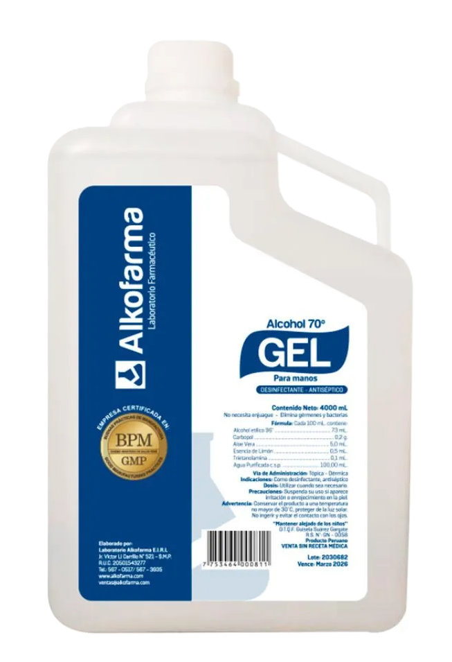 ALCOHOL GEL X 1 GALON