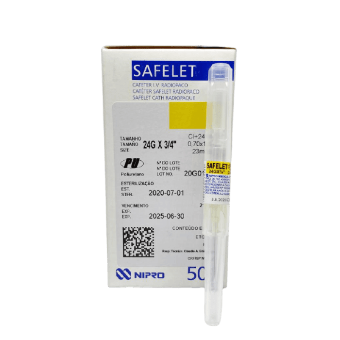 CATETER ENDOVENOSO PERIFERICO N. 24 X 50 UND