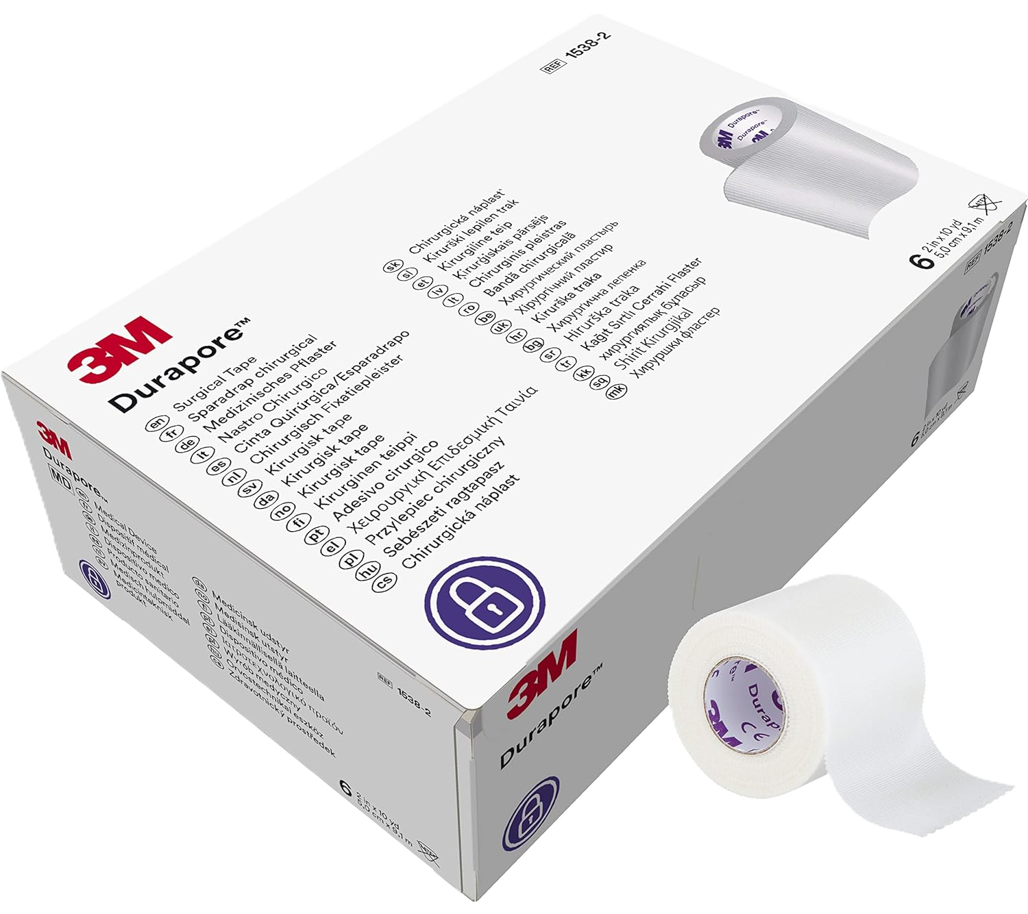 ESPARADRAPO DURAPORE X 6 CORTES - 1538(2)