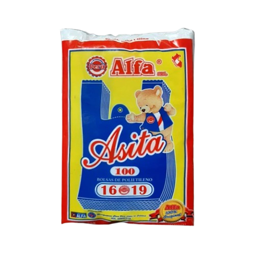 BOLSA DE PLASTICO DE 16 X 19 X 100 UND