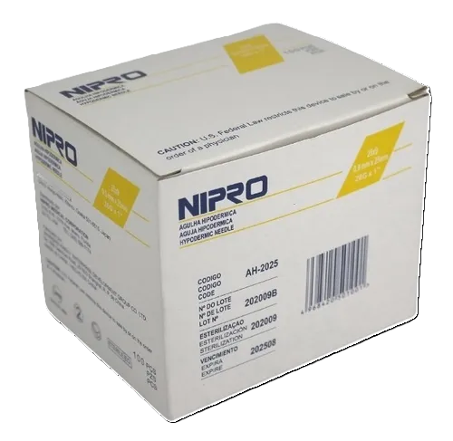 AGUJA HIPODERMICA N. 20 X 1 X 100 UND