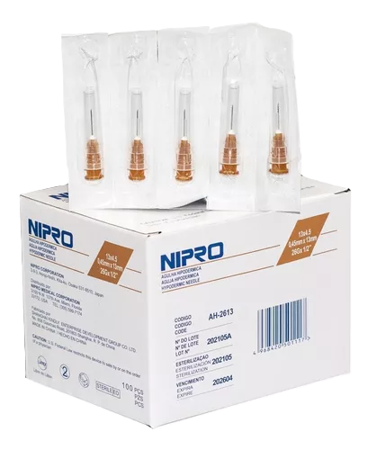 AGUJA HIPODERMICA N. 26 X 1/2 X 100 UND