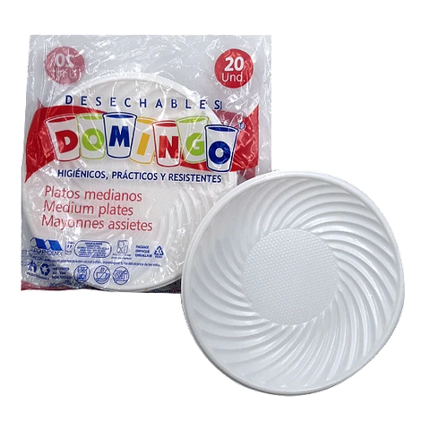 PLATOS DESECHABLES X 100 UND