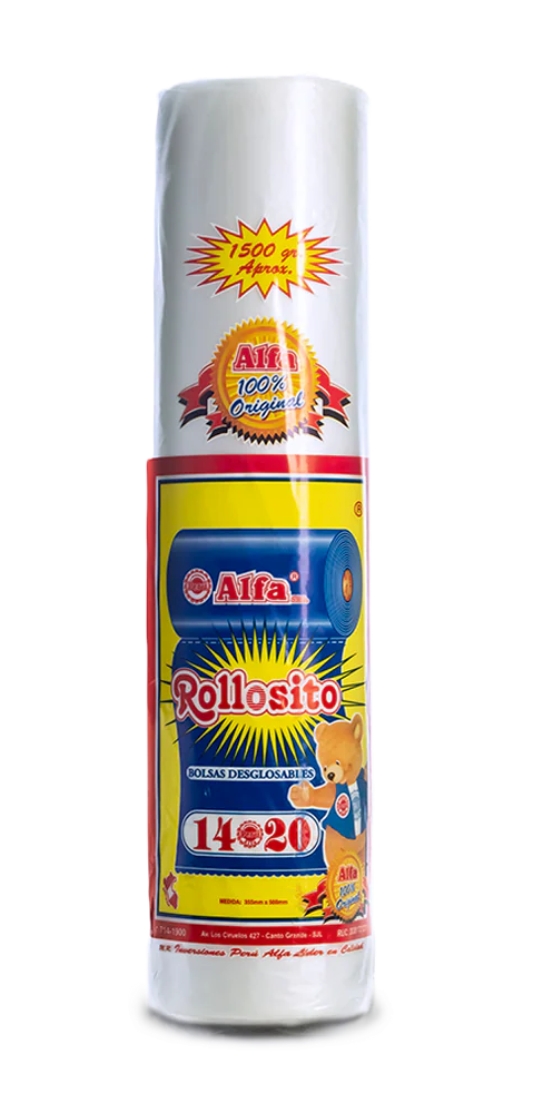 ROLLO DE BOLSA DE 14 X 20