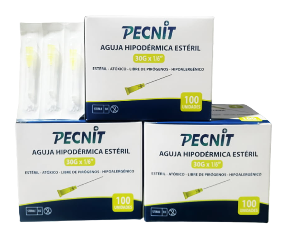 AGUJA HIPODERMICA N. 30 X 1/6 X 100 UND