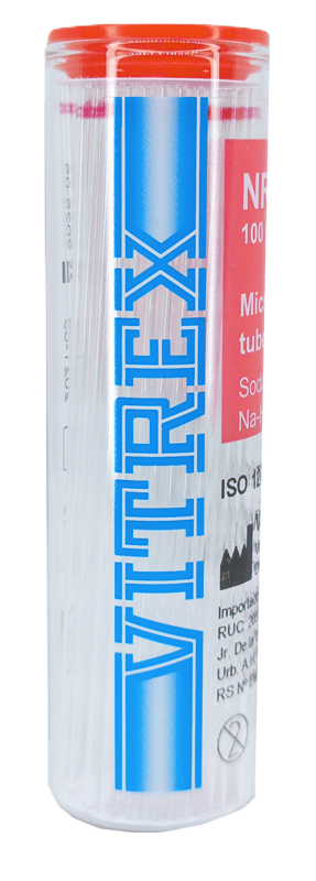 TUBO CAPILAR ROJO CON HEPARINA