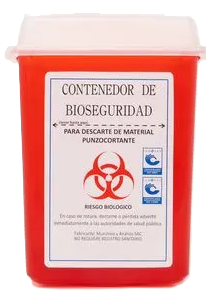 DESCARTEX DE BIOSEGURIDAD X 1.5 LT PLASTICO ROJO