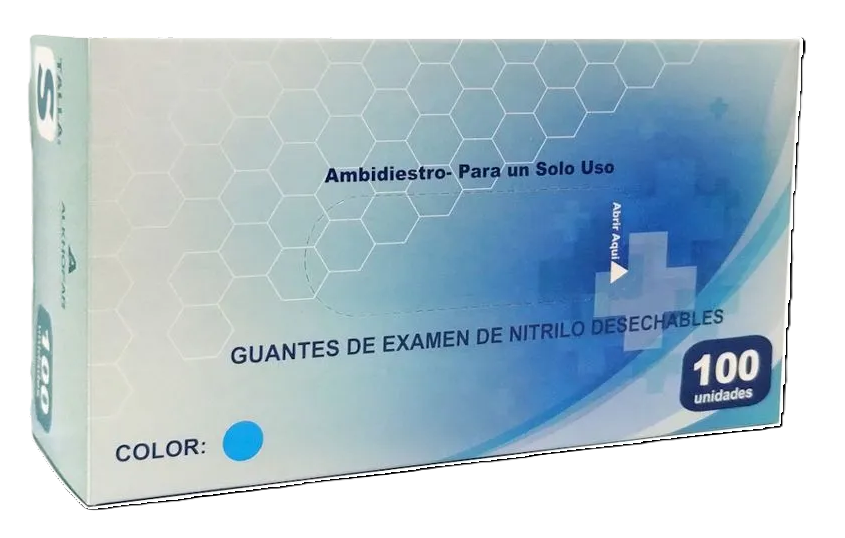 GUANTES DE NITRILO TALLA S X 100 UND