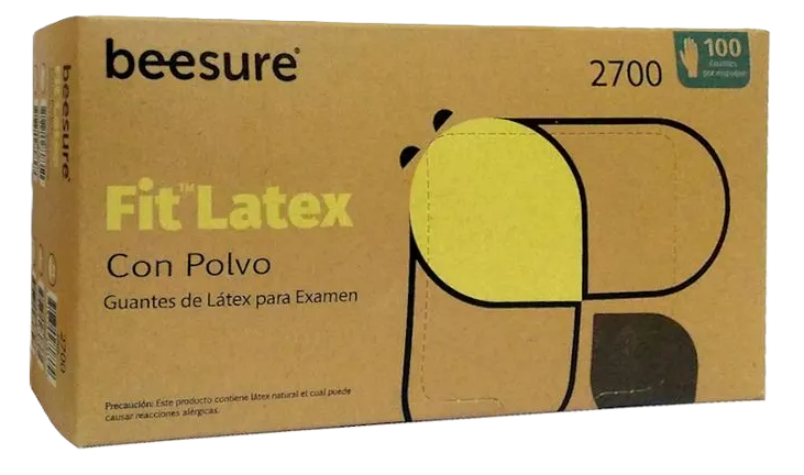 GUANTES DESCARTABLES DE LATEX TALLA S X 100 UND