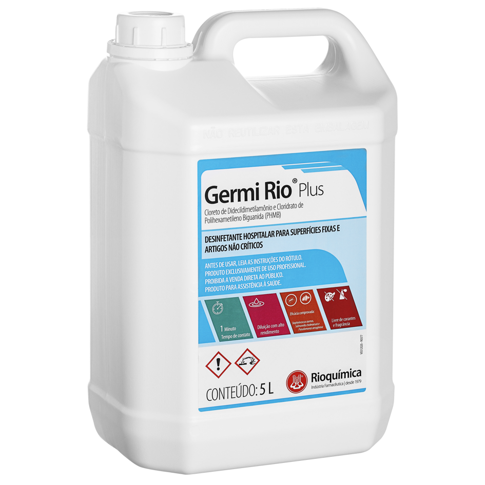 CLORURO DE DIDECILDIMETILAMONIO & CLORHIDRATO DE POLIHEXAMETILENO BIGUANIDA (PHMB) X 1 GALON - GERMI RIO PLUS