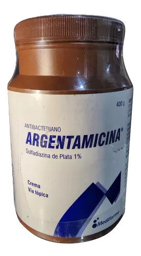 SULFADIAZINA DE PLATA AL 1% CREMA X 400 GR - ARGENTAMICINA
