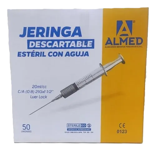 JERINGA DE 20 ML X 50 UND