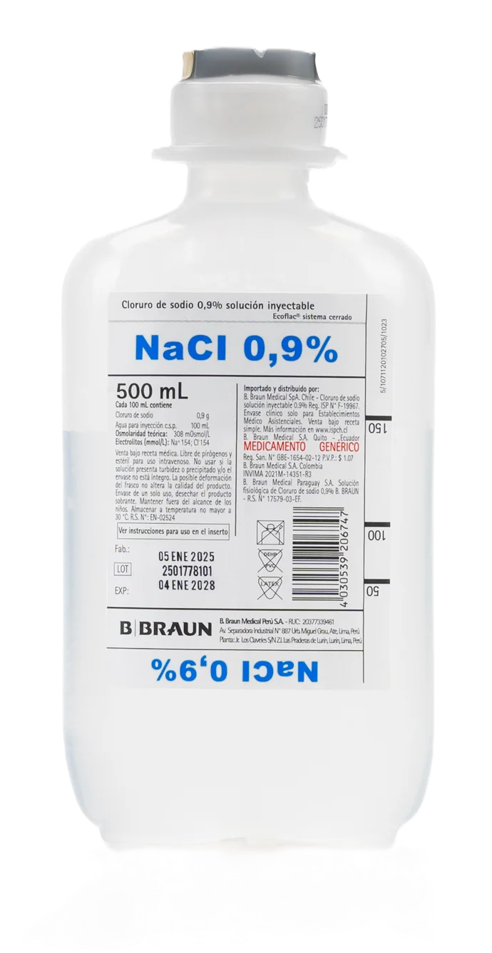 CLORURO DE SODIO X 500 ML