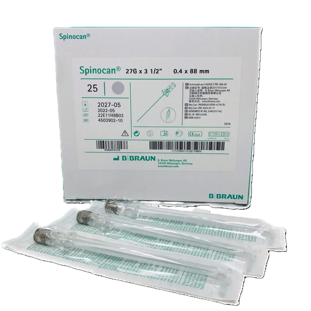 AGUJA RAQUIDEA O DE PUNCION LUMBAR 27G X 3 1/2 - PENCAN