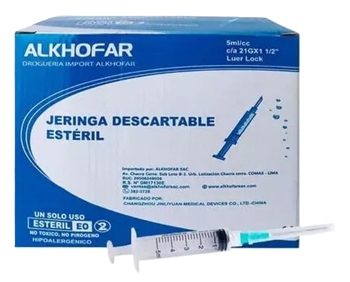 JERINGA DE 5 ML X 100 UND