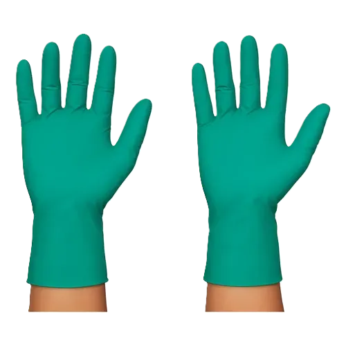 GUANTES DE NITRILO VERDE TALLA S X 100 UND