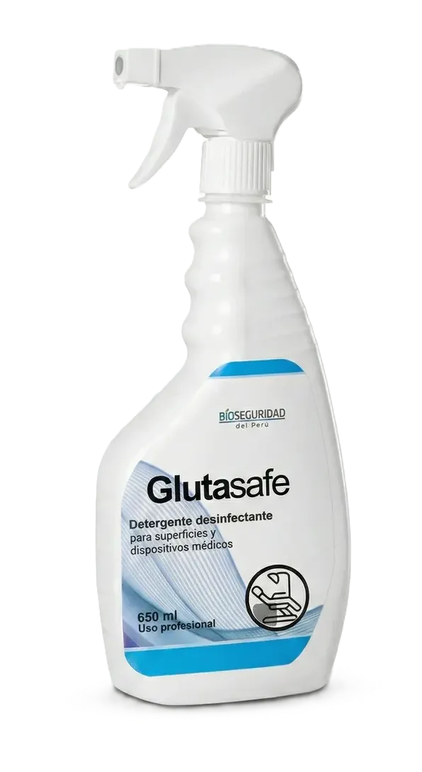 DESINFECTANTE PARA SUPERFICIES Y DISPOSITIVOS MEDICOS X 650 ML - GLUTASAFE