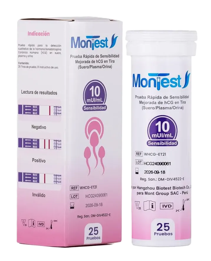 PRUEBA PARA HCG X 25 UND