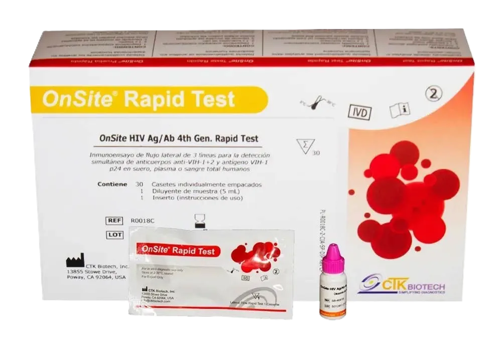 COMBO DE PRUEBA RAPIDA PARA HIV X 30 UND