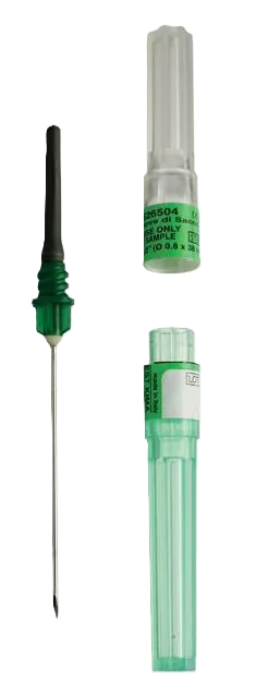 AGUJA VACUTAINER PARA LA TOMA Y RECOLECCION DE SANGRE 21G X 1 1/2 X 100 UND